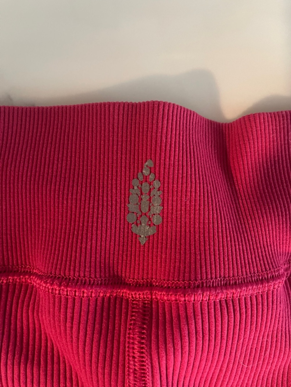 FP Movement by Free People Fuchsia Ribbed Bike Shorts - Picture 3 of 4